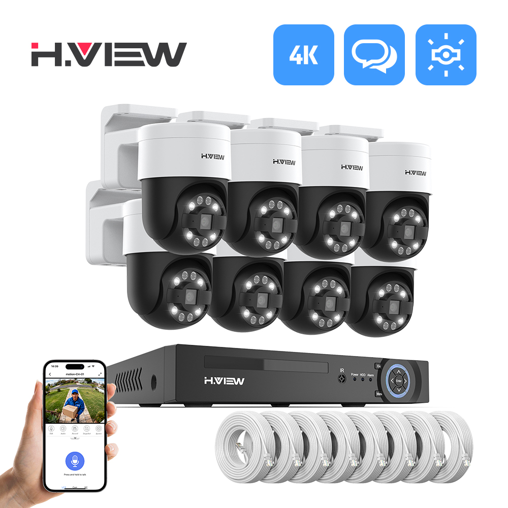 Home Security And Camera System - H.view 8Ch 4K 5MP 8MP Cctv