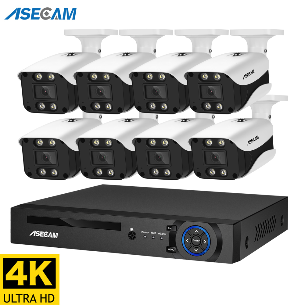 Home Security And Camera System - 8MP Security Camera System 4K POE