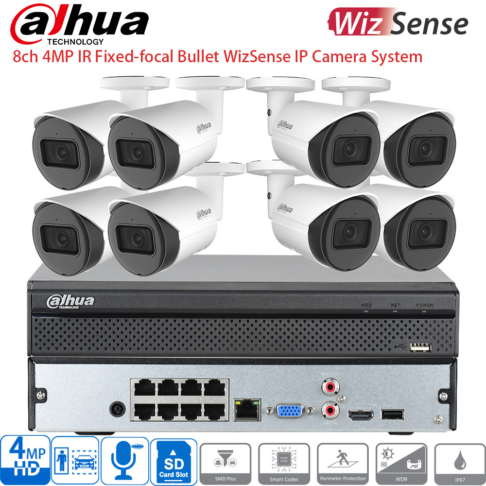 Home Security And Camera System - Dahua 8-Channel Security Camera System POE