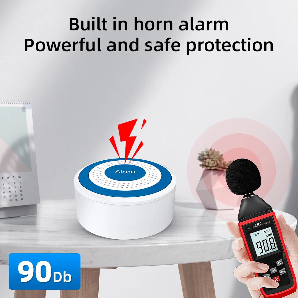 MULO Mini Alarm Siren Wireless - Home Security Equipment 评论和价格