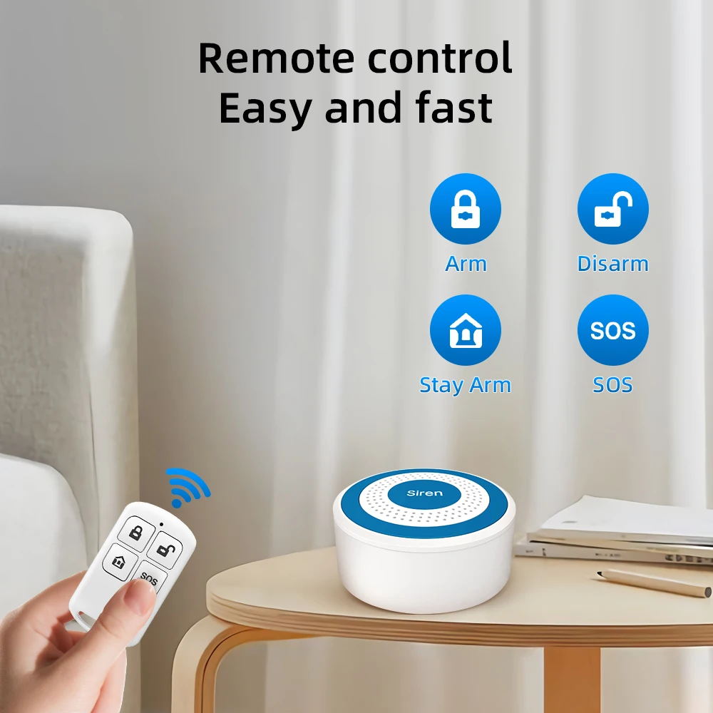 MULO Mini Alarm Siren Wireless - Home Security Equipment 评论和价格