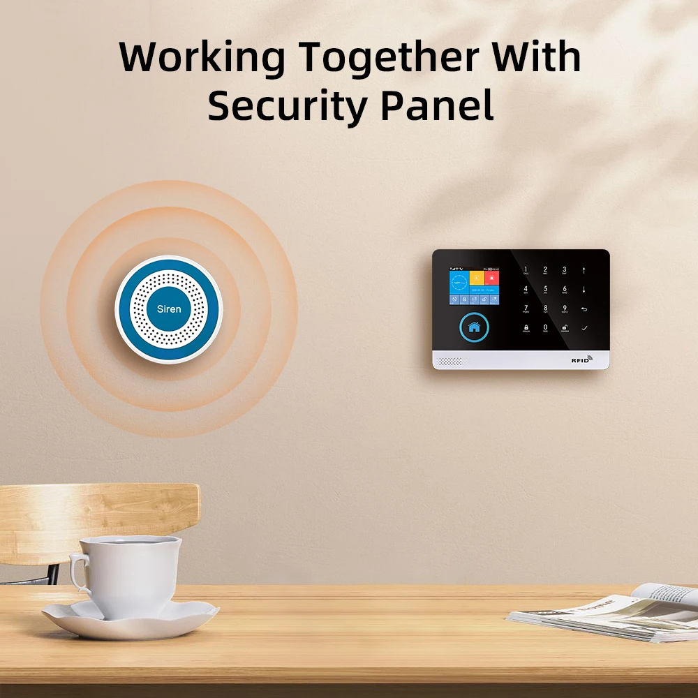 MULO Mini Alarm Siren Wireless - Home Security Equipment 评论和价格