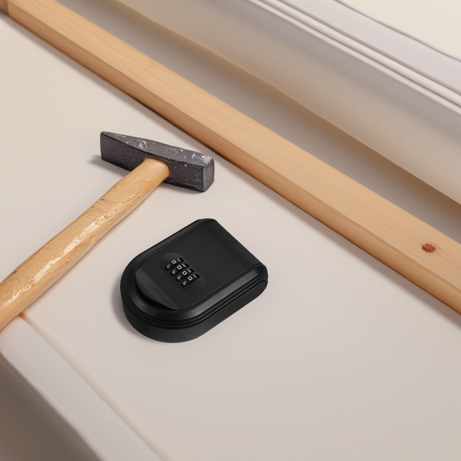 Wall Mounted Key Lock Box Blac - Home Security Key Box 评论和价格
