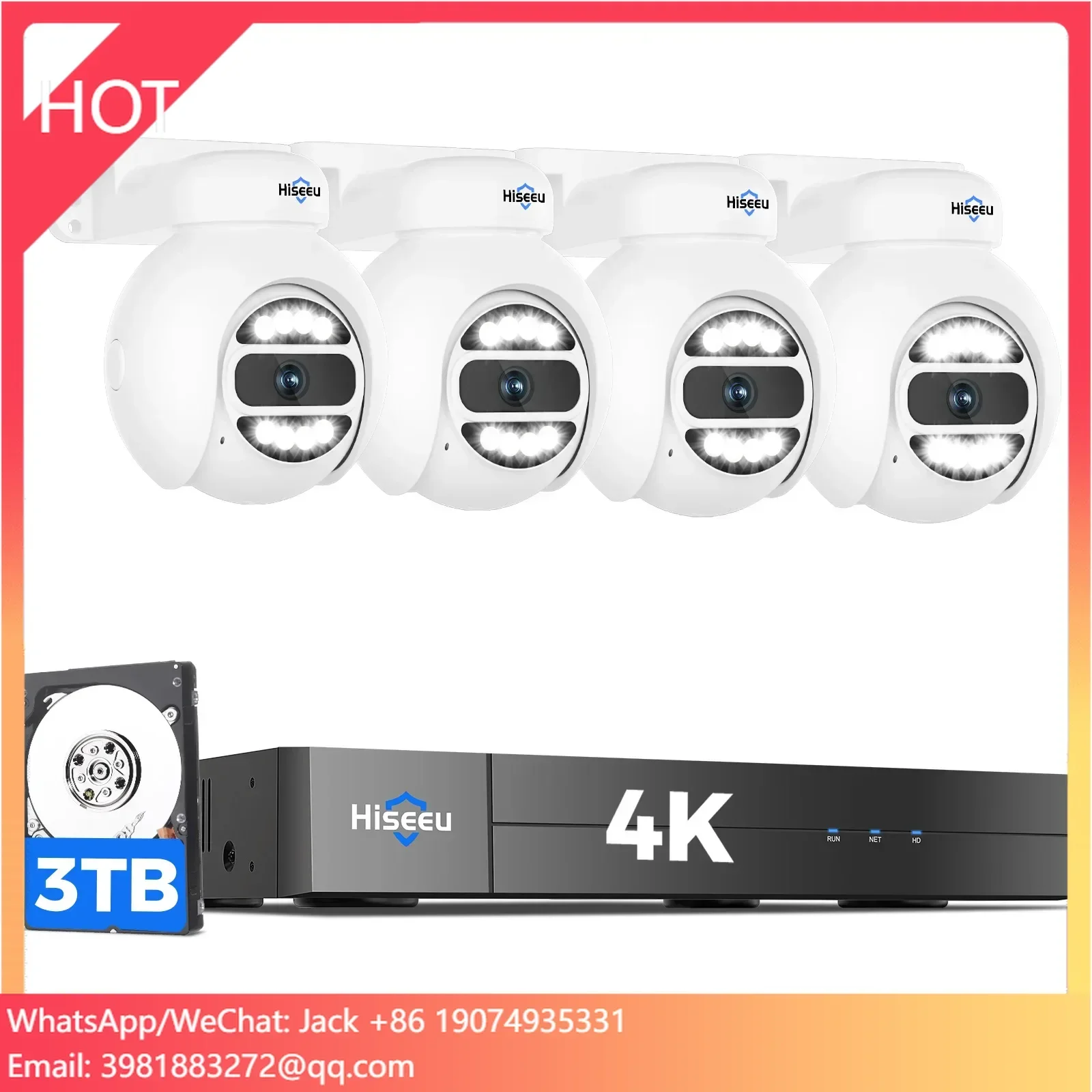 Hiseeu Automatic Tracking 5mp  - Home Security And Camera System 评论和价格