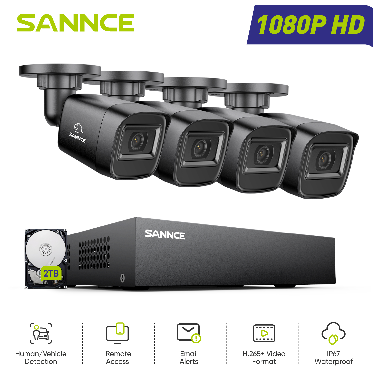 SANNCE 1080P Security Camera S - Home Security And Camera System 评论和价格