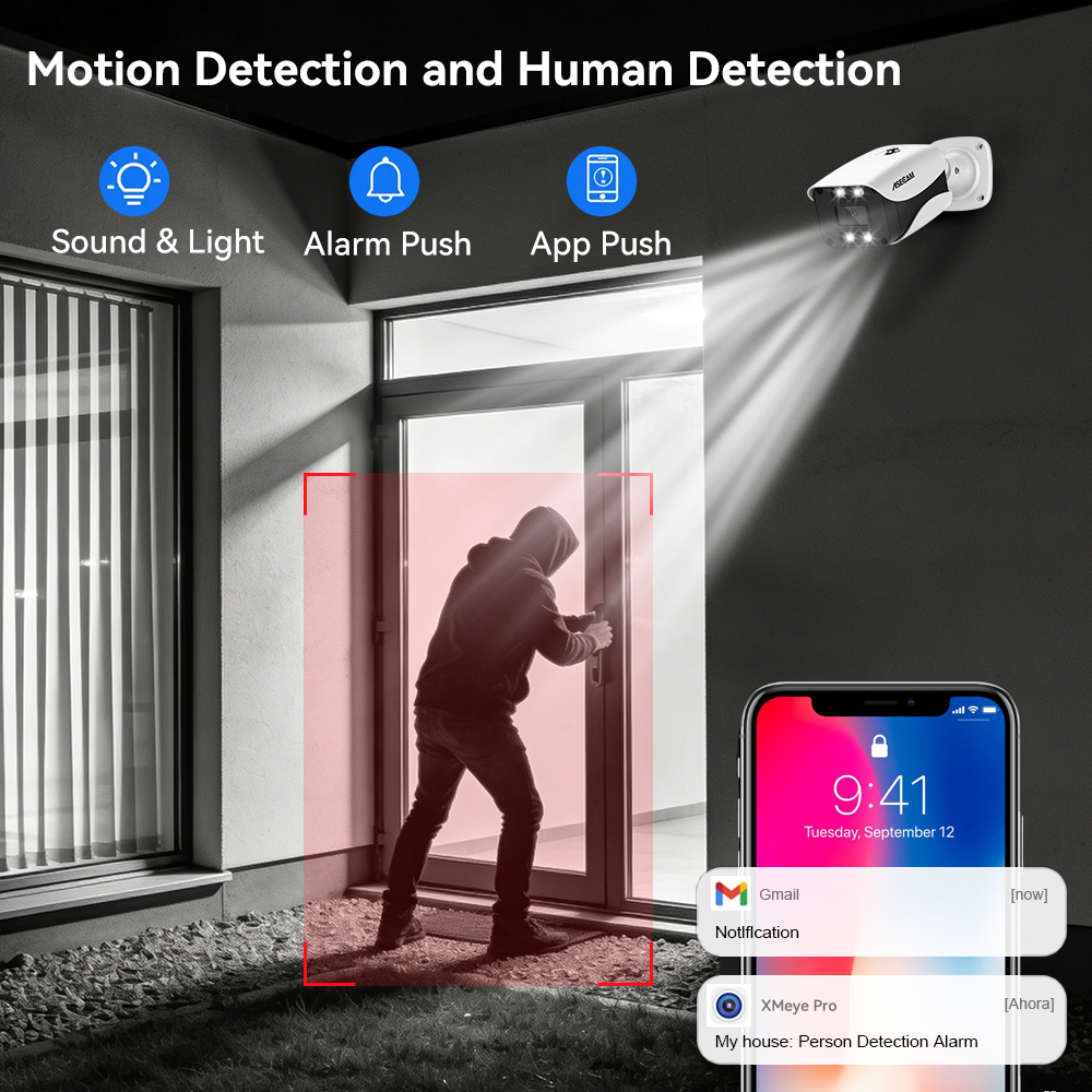 8MP Security Camera System 4K  - Home Security And Camera System 评论和价格