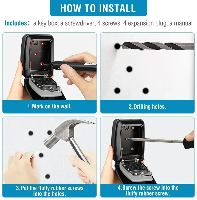 Password Key Lock Box Waterpro - Home Security Key Box 评论和价格