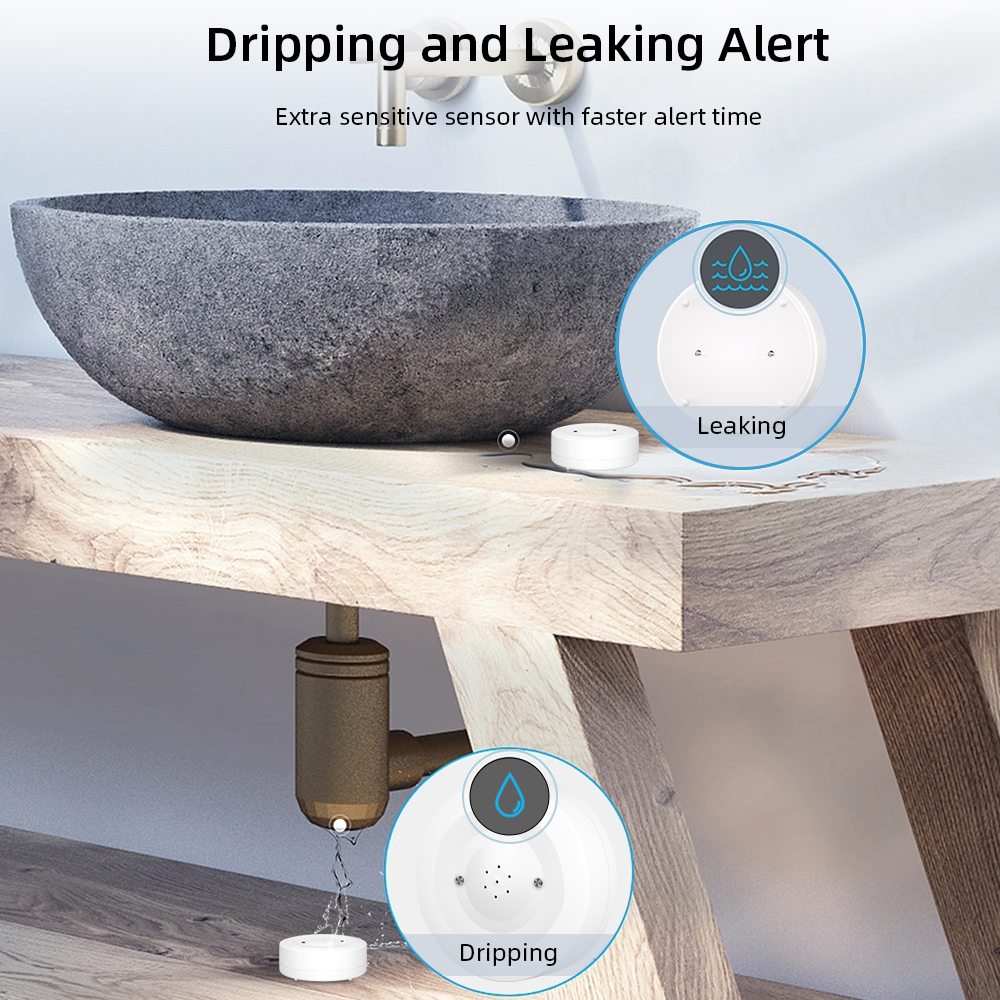 ONENUO WiFi Tuya Water Leak Se - Home Security Monitor 评论和价格