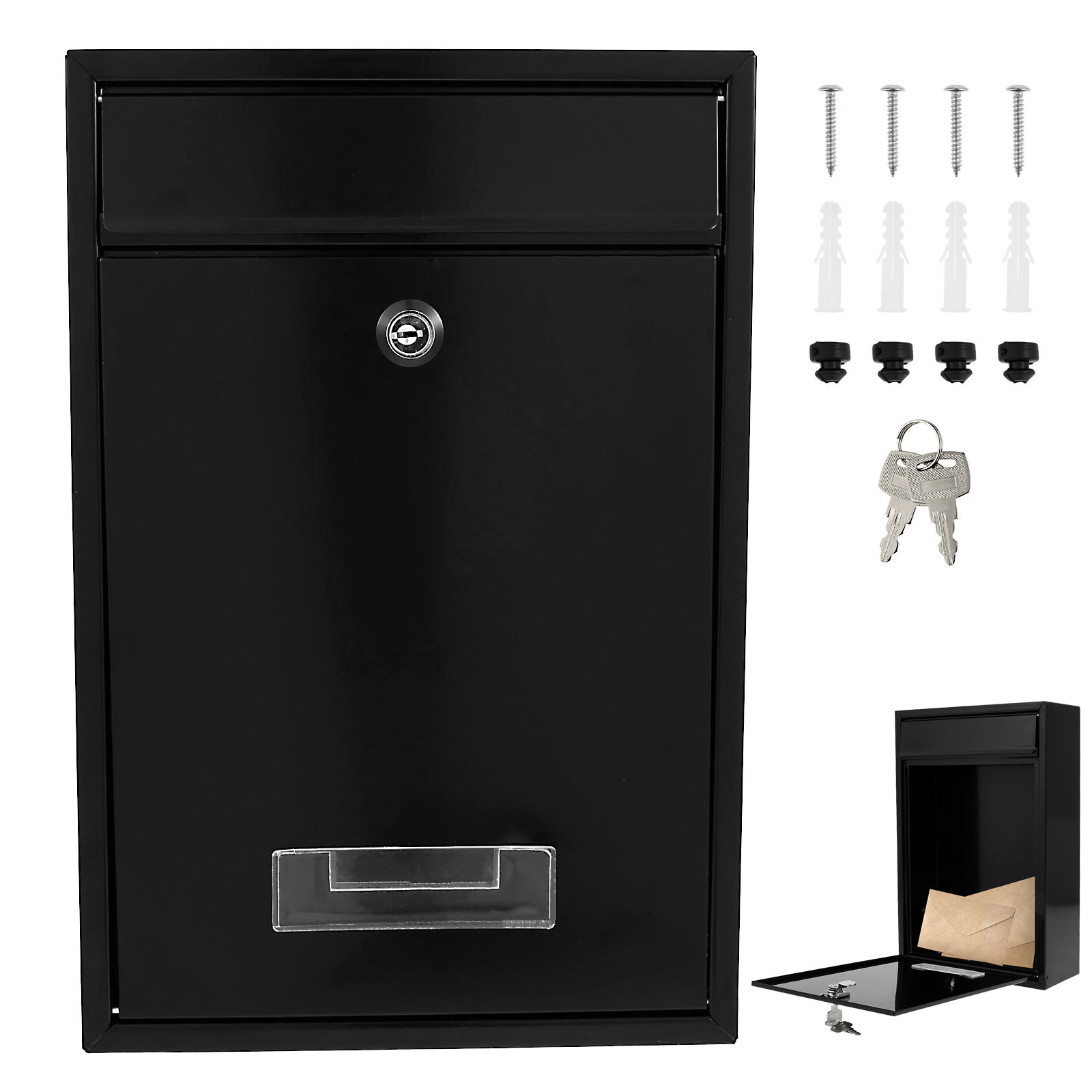 Metal Wall Mount Mailbox Outdo - Home Security Key Box 评论和价格