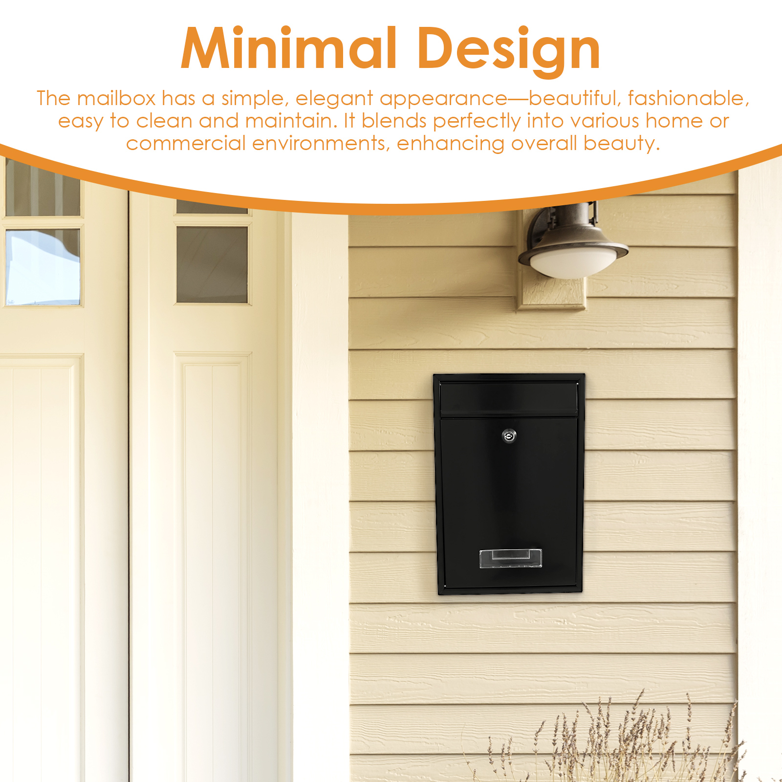 Metal Wall Mount Mailbox Outdo - Home Security Key Box 评论和价格