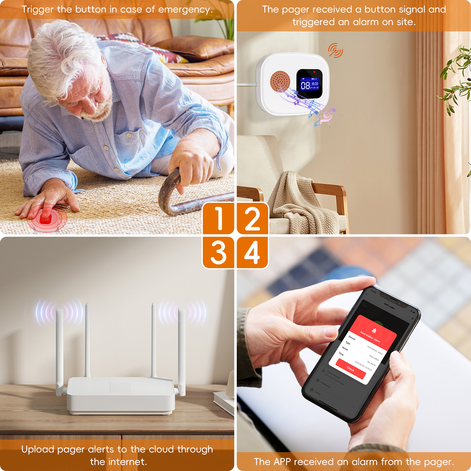 Emergency Call Button for Seni - Home Security Monitor 评论和价格