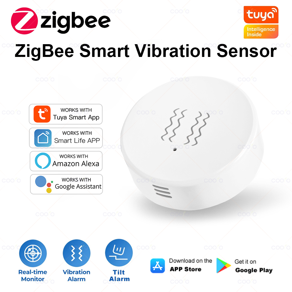 ZigBee Tuya Smart Vibration Se - Home Security Monitor 评论和价格