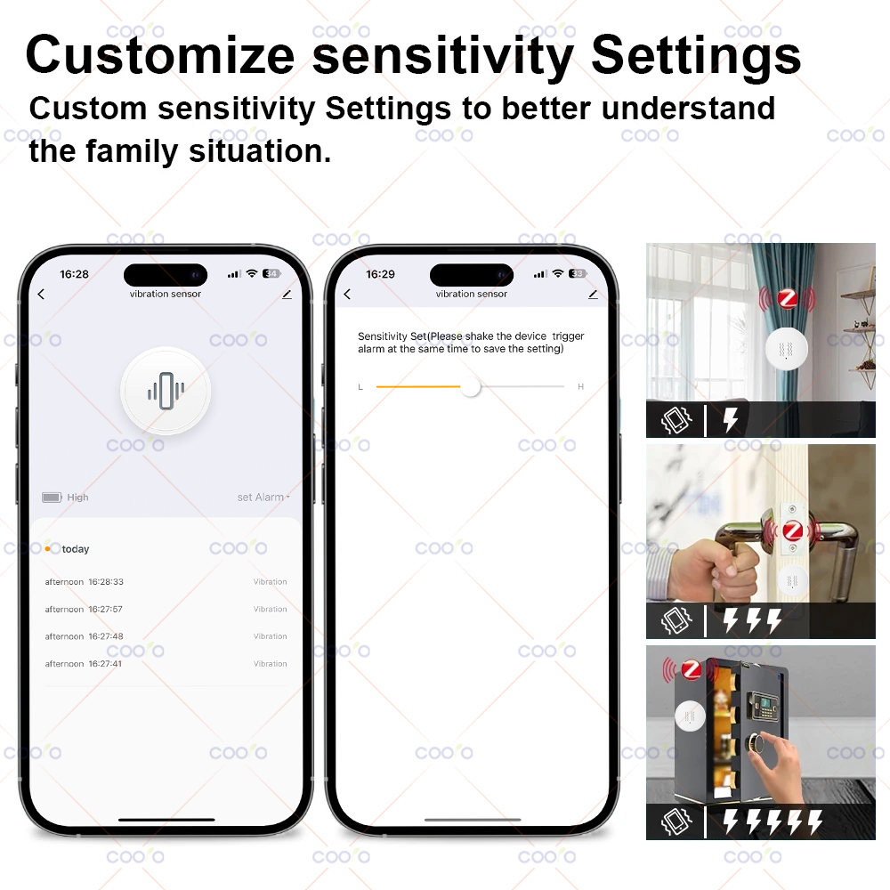 ZigBee Tuya Smart Vibration Se - Home Security Monitor 评论和价格