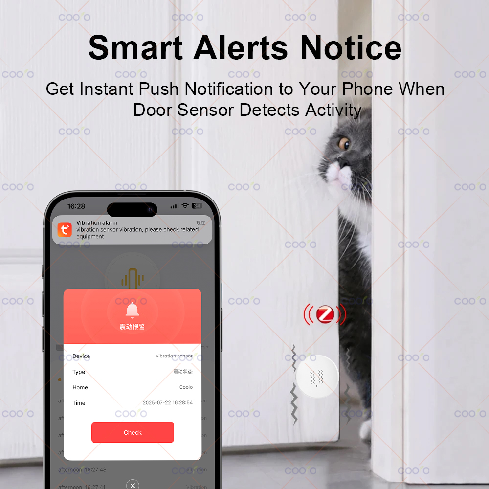 ZigBee Tuya Smart Vibration Se - Home Security Monitor 评论和价格