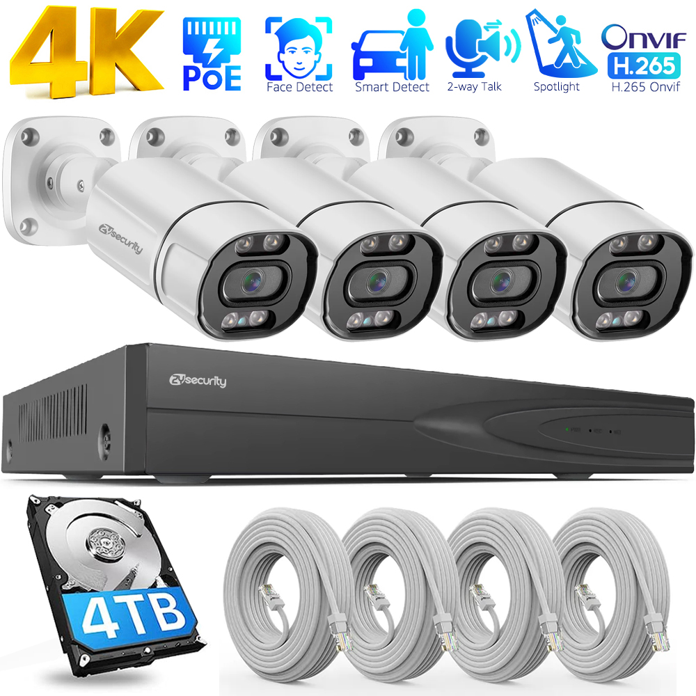 4K PoE Security Camera System  - Home Security And Camera System 评论和价格