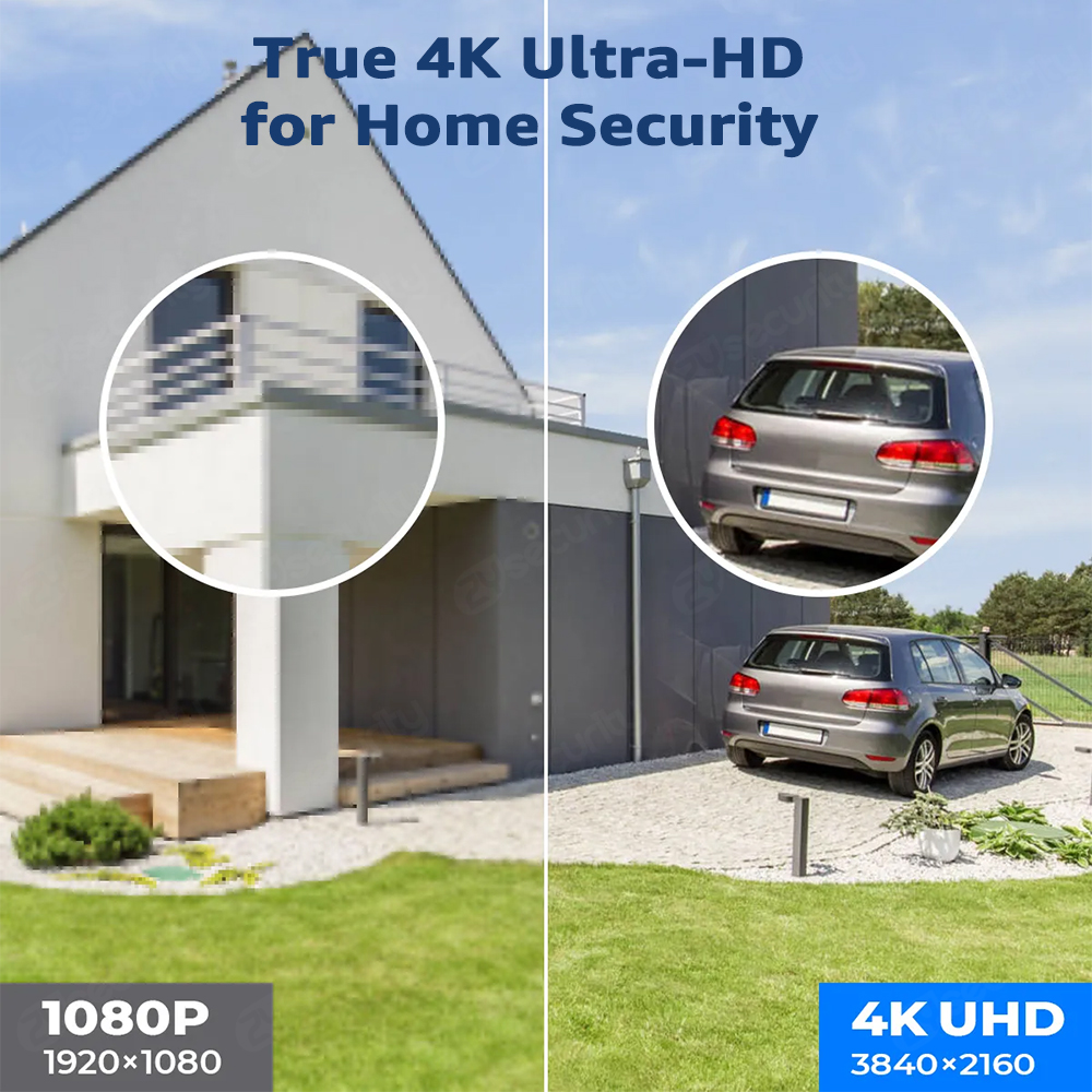 4K PoE Security Camera System  - Home Security And Camera System 评论和价格
