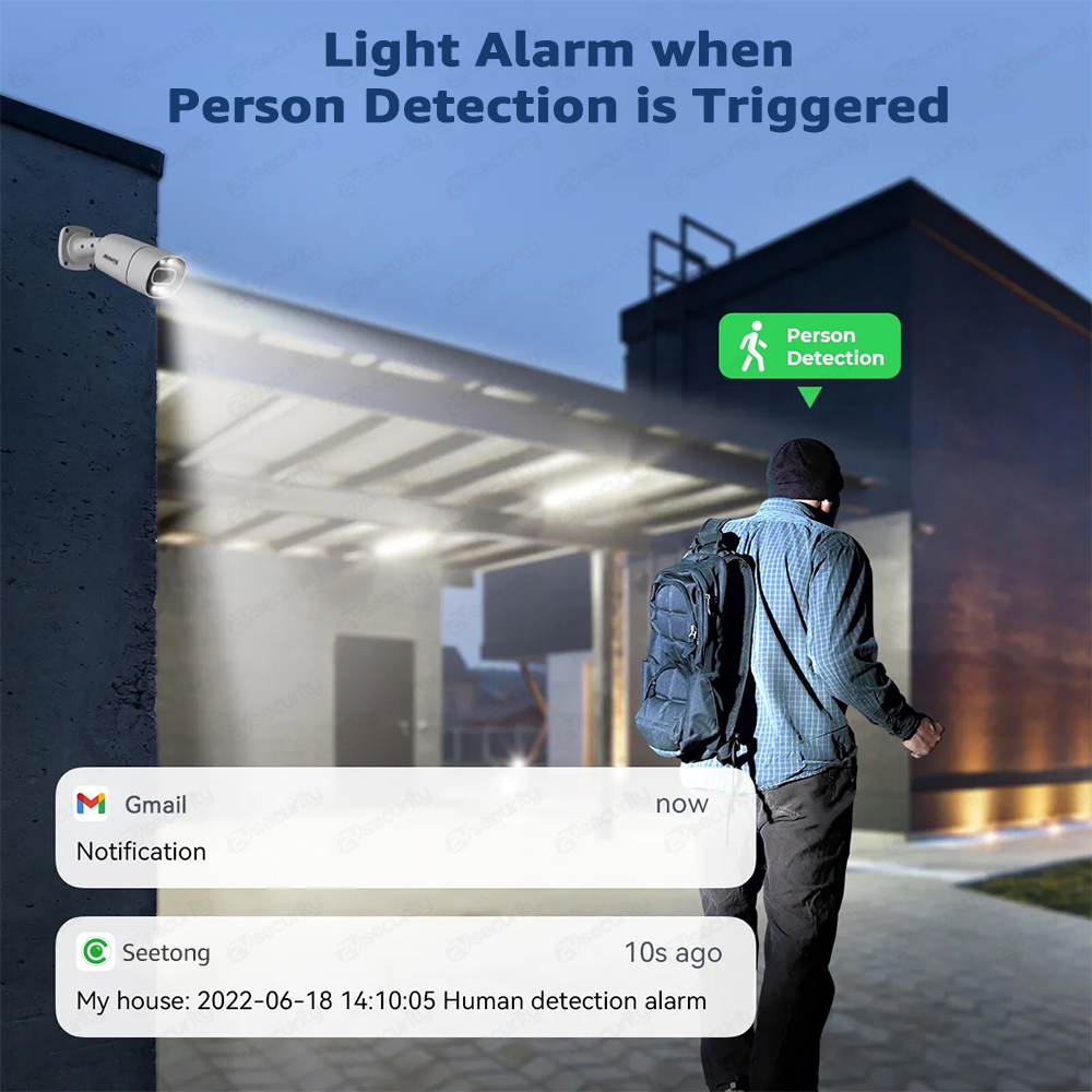 4K PoE Security Camera System  - Home Security And Camera System 评论和价格