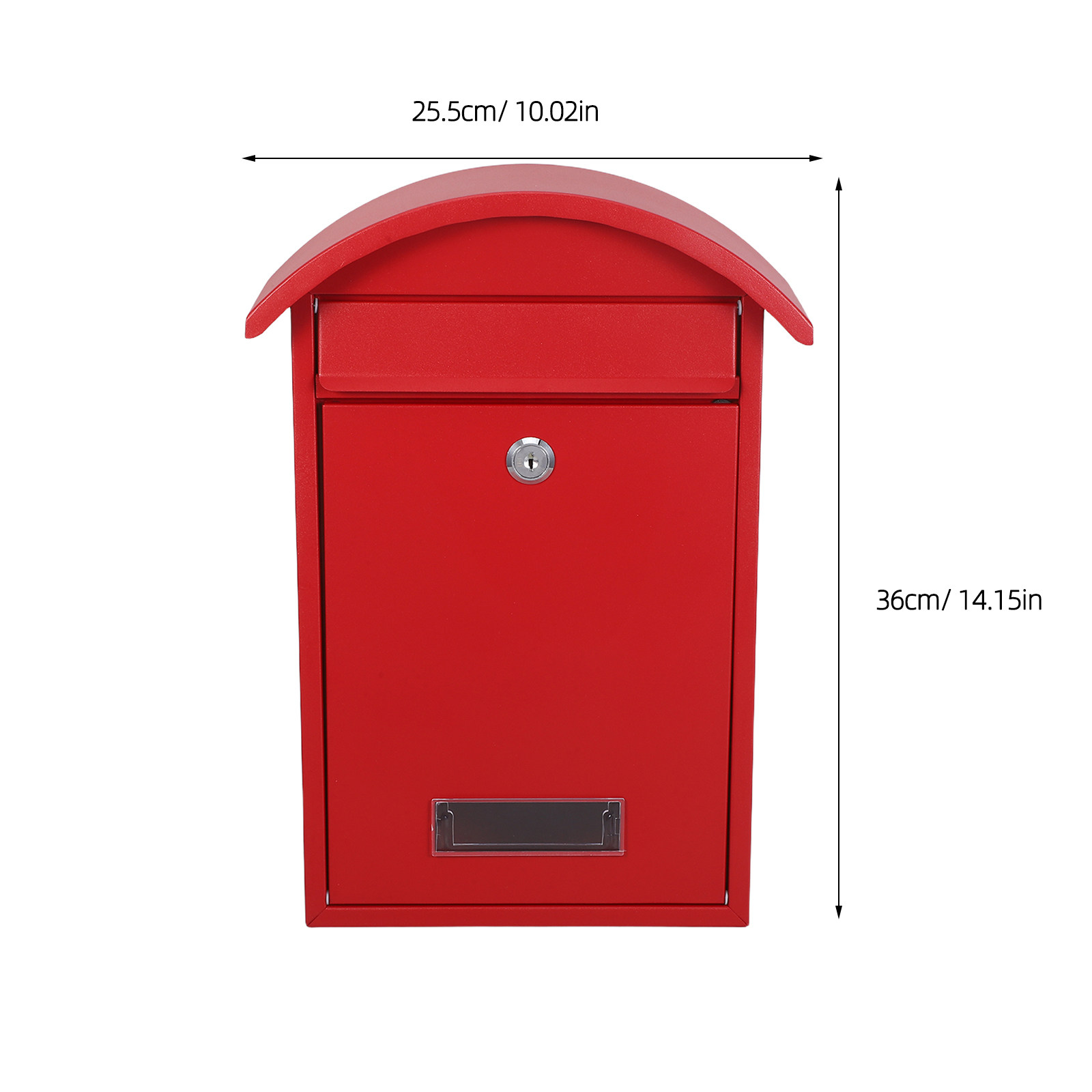 Lockable Wall Mailbox Red 14x1 - Home Security Key Box 评论和价格