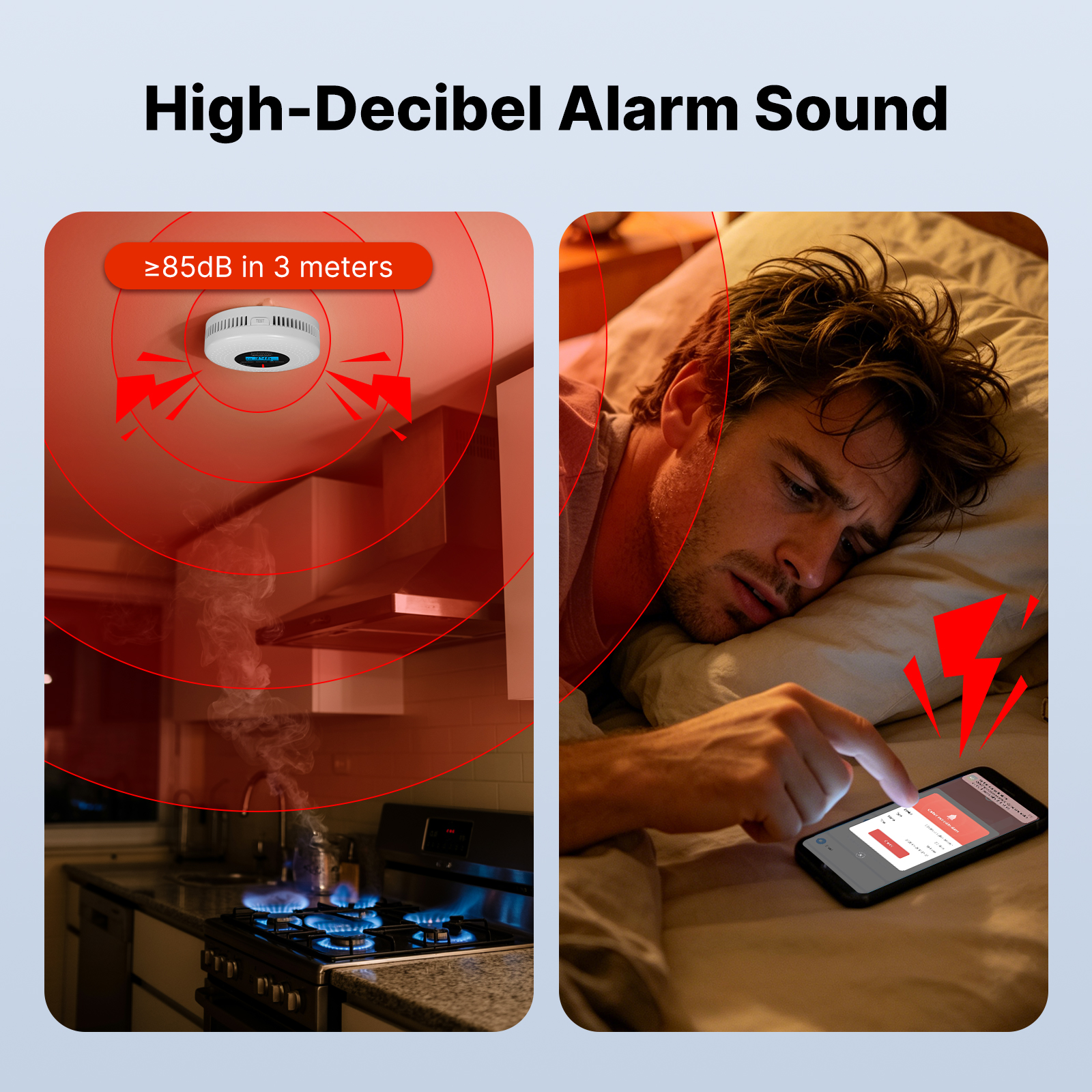 MOES Tuya Zigbee Smart Smoke C - Home Security Monitor 评论和价格