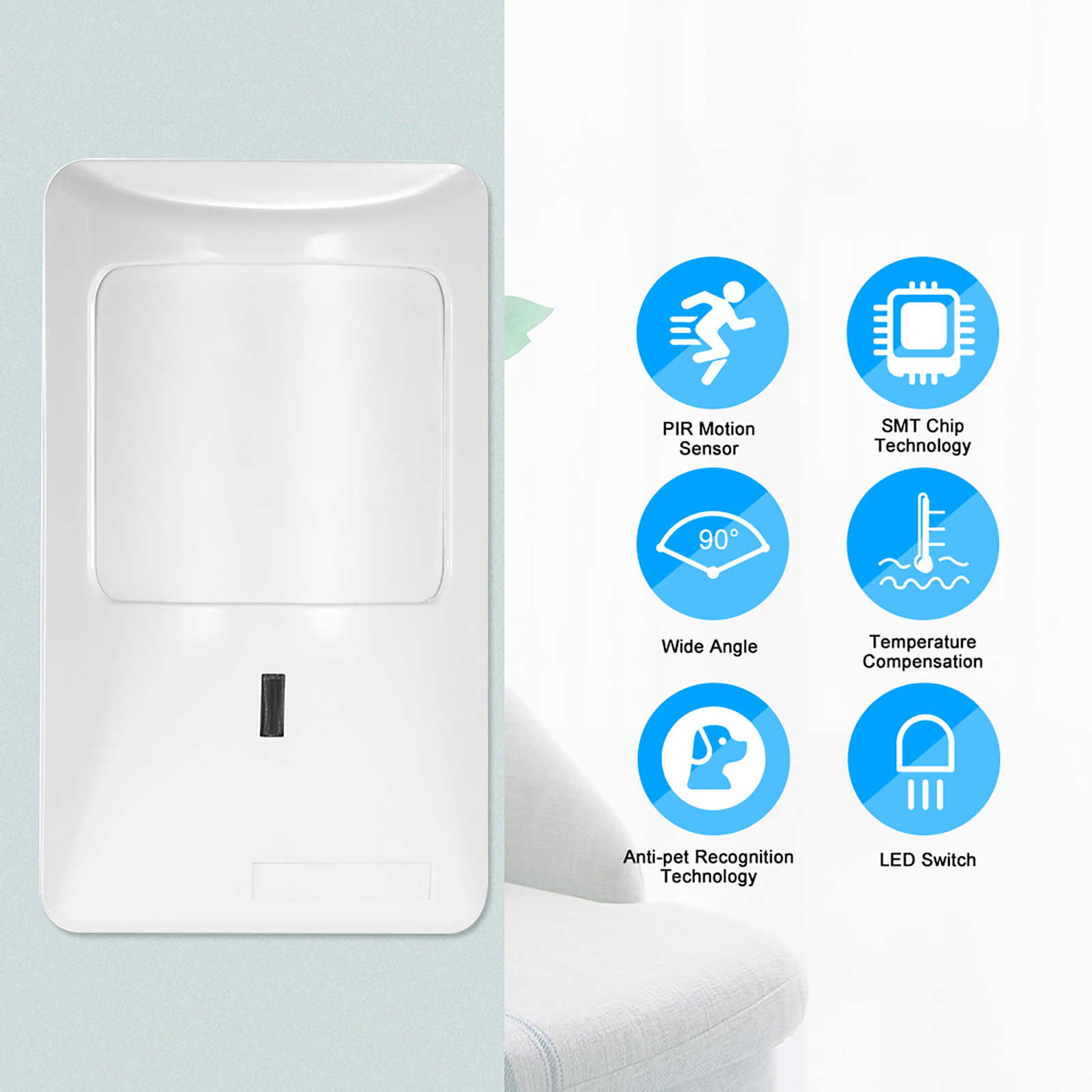 2pcs Sensor Anti-Pet PIR Motio - Home Security Equipment 评论和价格