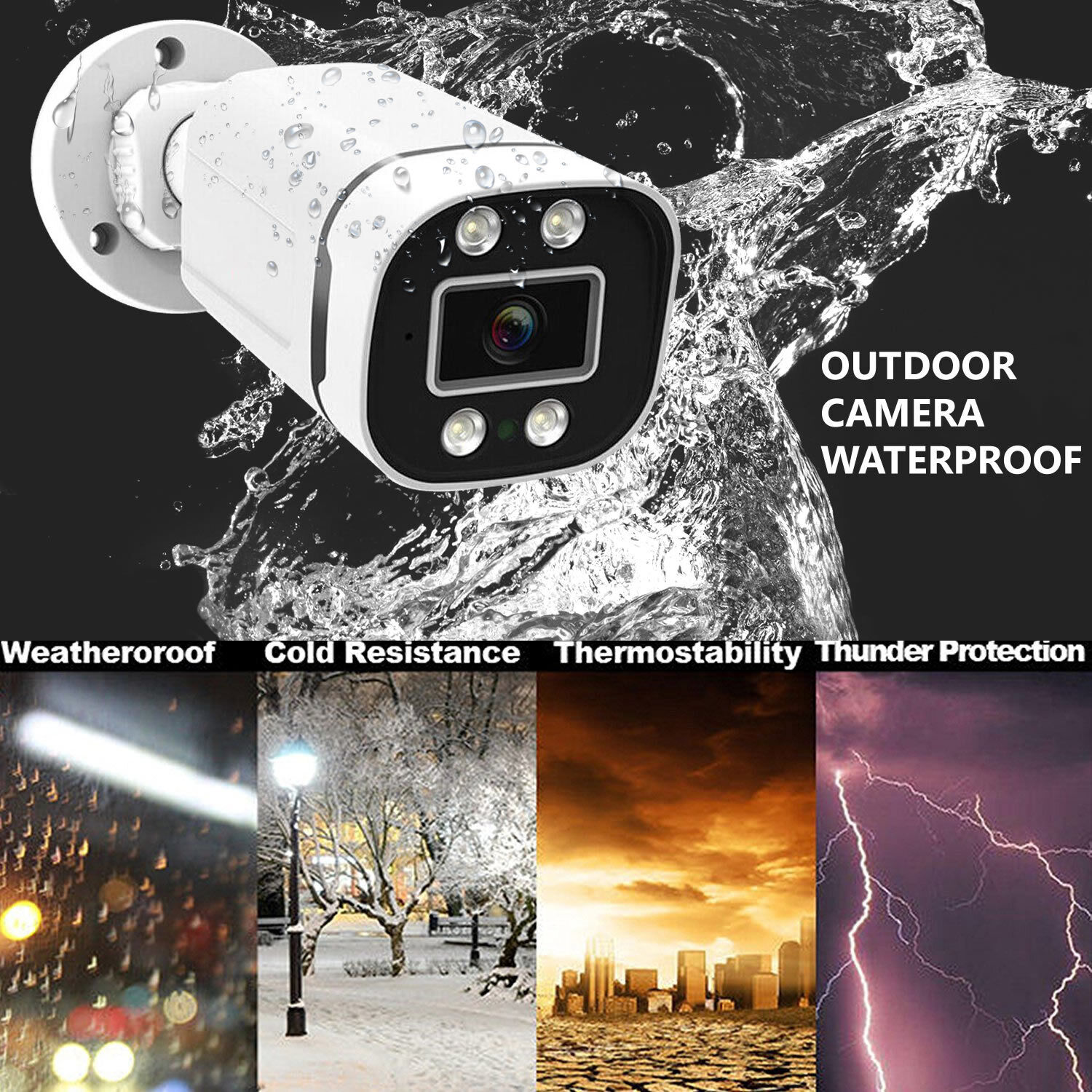 4CH 8CH AHD 2MP 5MP AHD Outdoo - Home Security And Camera System 评论和价格